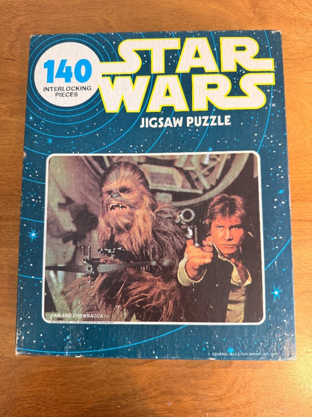 Vintage 1977 Star Wars 140 piece Jigsaw Puzzle Han Solo & Chewbacca - Complete